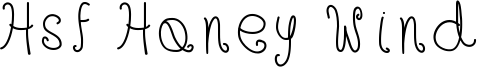 Hsf Honey Wind Font