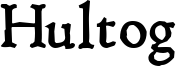 Hultog Font