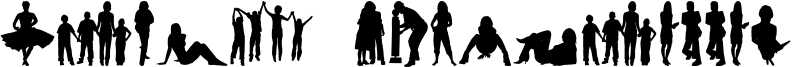 Human Silhouettes Free Four.otf