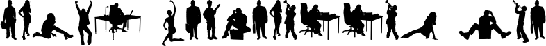Human Silhouettes Free Two.otf