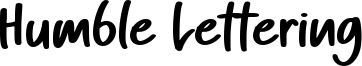 Humble Lettering Font