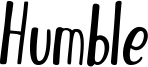 Humble Font