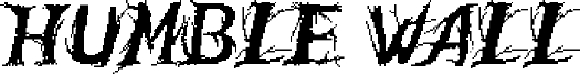 Humble Wall Font