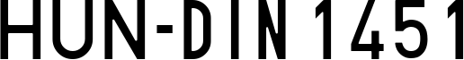 HUN-din 1451 Font