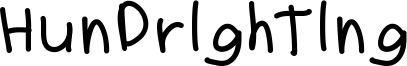 Hundrighting Font