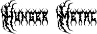 Hunger Metal Font
