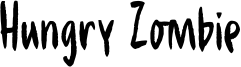 Hungry Zombie Font