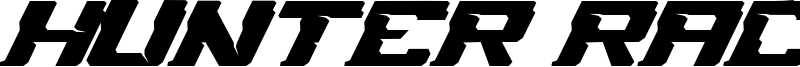 Hunter Race Font