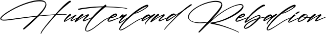 Hunterland Rebalion Font