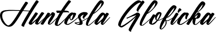 Huntesla Gloficka Font