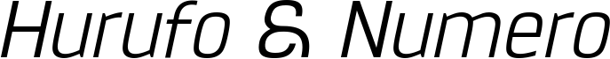 Hurufo & Numero Thin Italic.ttf