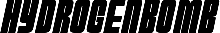 HydrogenBomb Font