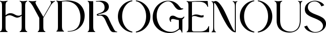 Hydrogenous Font