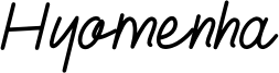 Hyomenha Font