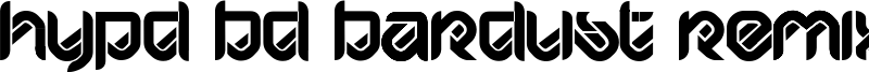 HYPD BD Bardust Remix Font