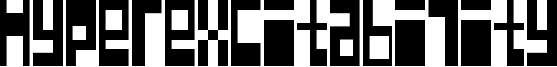 Hyperexcitability Font