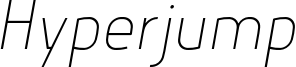 Hyperjump Thin Oblique.otf