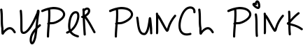 Hyper Punch Pink Font