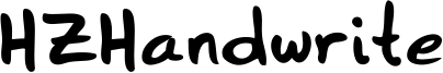 HZHandwrite Font