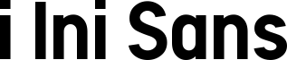 i Ini Sans Font
