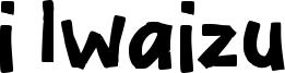 i Iwaizu Font