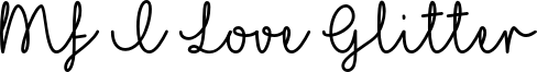 I Love Glitter - OTF.otf