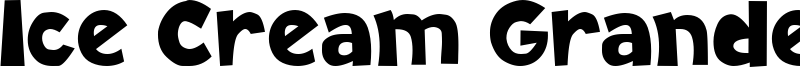 Ice Cream Grande Font