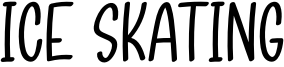 Ice Skating Font