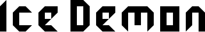 Ice Demon Font