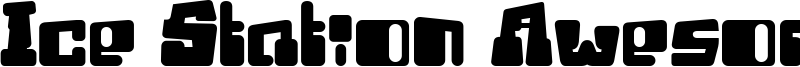 Ice Station Awesome Font
