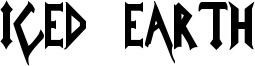 Iced Earth Font