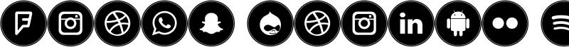 Icons Social Media 10 Font