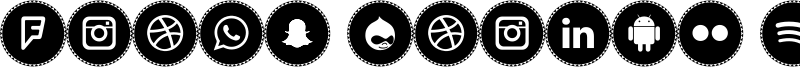Icons Social Media 11 Font