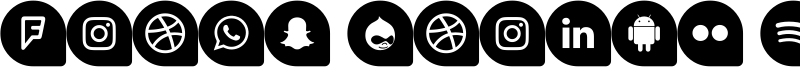Icons Social Media 13 Font