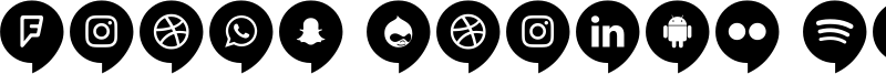 Icons Social Media 14 Font