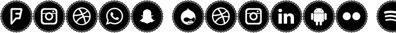 Icons Social Media 3 Font