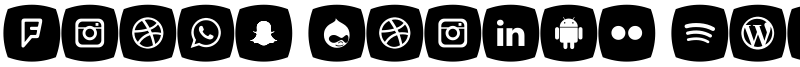 Icons Social Media 5 Font