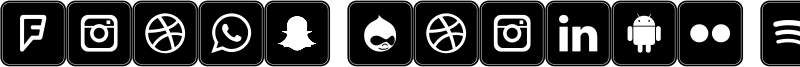 Icons Social Media 7 Font