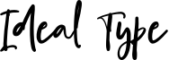 Ideal Type Font