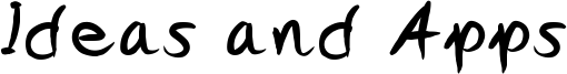 Ideas and Apps Font