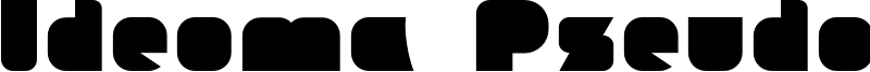 Ideoma Pseudo Font