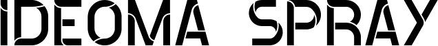 Ideoma Spray Font