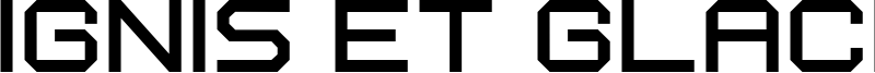 Ignis et Glacies Extra Sharp Font