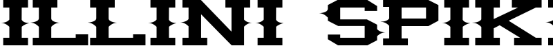 Illini Spike Font
