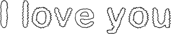 I love you Font