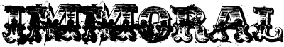 Immoral Font