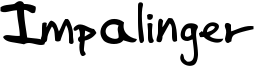 Impalinger Font