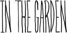 In The Garden Font