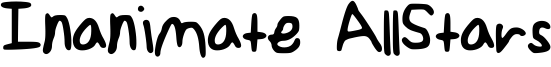 Inanimate AllStars Font