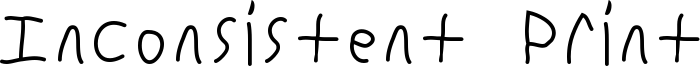 Inconsistent Print Font